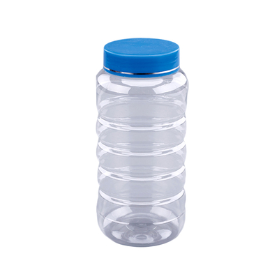 500ml Plastic PET Food Grade Clear Cylinder Plastic Candy Jar FD-001