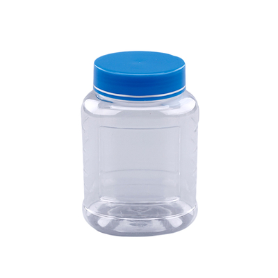350ml Plastic PET Food Grade Clear Cylinder Plastic Candy Jar FD-002