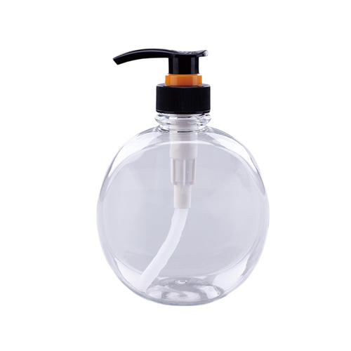  500ml beautiful design empty clear PET plastic liquid soap bottles handwash squeeze bottles SP-008